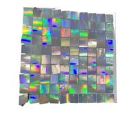 Shimmer Wall Backdrop 24pcs Iridescent Silver Shimmer Wall Backdrop Panels, 12 Inch Sequin for Birthday Party Wedding(16pcs 120x120cm)