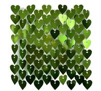 Shimmer Wall Backdrop 6/12/24Pc Glitter Sequins Background Wall Panels Heart-shaped Shiny Panel Wedding Birthday Party Backdrops(Light yellow,12 Pcs)