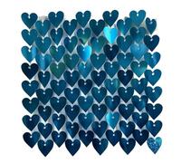 Shimmer Wall Backdrop 6/12/24Pc Glitter Sequins Background Wall Panels Heart-shaped Shiny Panel Wedding Birthday Party Backdrops(Light green,12 Pcs)