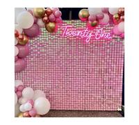 Shimmer wall backdrop 9/12/16/18pcs Matte Gold Black Sequin Shimmer Wall Panels for Birthday Party Wedding Marriage Decorations Backdrop(Color 17,16pcs)