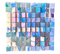 Shimmer wall backdrop Polychrome Shimmer 3D Sequin Panel Wall Backdrop - Art Cloth for Wedding Birthday Party Decor Background Accessory(Color 4)