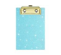 Shimmering Acrylic Clipboard 6x4Inch Portable, Light Green