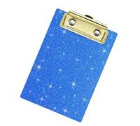 Shimmering Acrylic Document Clip Board 6x4Inch Portable Clipboard with Metal Clamp Retractable Hook for Work or Study Professional Meeting Clipboard