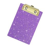 Shimmering Acrylic Document Clip Board 6x4Inch, Purple