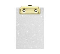 Shimmering Acrylic Document Clip Board 6x4Inch, Silver