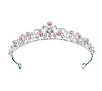 Shimmering Bride Tiaras Crownpiece, Silver light, C