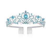 Shimmering Crystal Tiaras Crowns Queen Wedding Headpiece Gold Rhinestones Baroquely Headbands For Proms And Birthday Party Tiaras