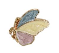 Shimmering Floral Statement Pin Featuring Resilient Metal Construction and Multifunctional Styling Butterfly Lapel Colorful Butterfly Pearls