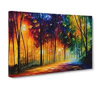 Shimmering Forest Vol.1 Canvas Print | Gallery Wrapped 30mm Frame Wall Art | 30x20 inches | Ready to Hang | Abstract Landscape Picture | Living Room Bedroom Lounge Office