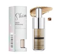 Shimmering Gold Liquid Eyeshadow with Fine Glitter - Long-Lasting Waterproof Smudge-Proof Metallic Eye Makeup, Highly Pigmented Blendable Formula with Glossy Finish for Eyelids in 5ml Bottle