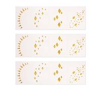 Shimmering Gold Organ of Sight Transfers Impermeable Metal Piercing Immediate Beauty Augmenter for Evening Festivities Gold Temporary Organ of Sight Corner Permanent Art