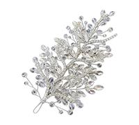 Shimmering Headwear with Crystals for Wedding, Silver