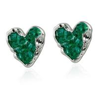 Shimmering Heart Theme Crystal Integrated Mixture Earrings Smooth Fashion Jewelry Exemplary for Gifting Otherwise Individual Use Crystal Jewelry