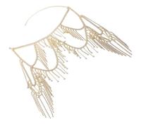 Shimmering Layered Rhinestone Body Chain Alloy For Parties & Weddings Adjustable Fringe Body Accessory