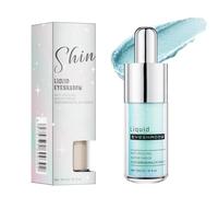 Shimmering Light Blue Liquid Eyeshadow - 5ml Glitter Metallic Multidimensional Eye Makeup, Waterproof Long-Lasting Crease-Resistant Cream Formula with Dropper, Iridescent Holographic Finish for Day &