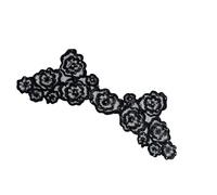 Shimmering Mesh Sewing On Applique with Sequined Decoration for Costume Craft Project Fashion Garment Accessories Sequined Clothing Decoration