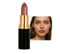 Shimmering Metallic Red-Gold Lip Gloss #04 - Long Lasting Waterproof Hydrating Formula with Radiant Finish, Day to Night Wear Flattering for Warm Skin Tones, Highly Pigmented Glossy Tapered Bullet