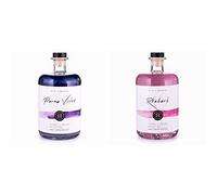 Shimmering Parma Violet Handmade Gin Liqueur 70cl - Premium Craft Gin - 20% ABV & Rhubarb Handmade Gin Liqueur 70 lassic Premium Craft Gin - 20% ABV
