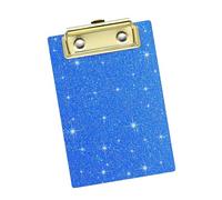 Shimmering Portable Clipboard 6x4Inch with Metal Clamp Retractable Hook Professional Meeting Clipboard