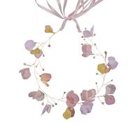 Shimmering rhinestone trimmed headband delicate wedding hair jewelry is suitable for a wedding headpiece without an active lifestyle or luxurious look