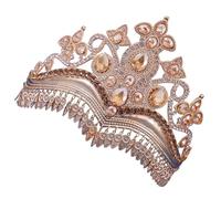 Shimmering Rhinestones Crowns For Bride Adjustable Wedding Headdress Jewelry Accessory Stylish Bridal Crystals Headdress