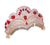 Shimmering Rhinestones Crowns For Bride Adjustable Wedding Headdress Jewelry Accessory Stylish Bridal Crystals Headdress Bridal Crown