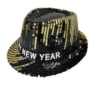 Shimmering Sequined Hat For Stage Show Hat New Year Eve Headwear Gentleman Carnivals Party Accessory Headpiece Glittering Jazzy