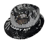 Shimmering Sequined Hat For Stage Show Hat New Year Eve Headwear Gentleman Carnivals Party Accessory Headpiece Glittering Jazzy