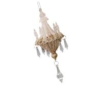 Shimmering Sequins Acrylic Crystal Chandelier Ornament Shatterproof Christmas Tree Decoration for Tree Mantels Window Christmas Acrylic Crystal Pendant Ornament
