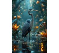 Shimmering Wishes: A Whimsical Lined Bird Journal for Writing Gratitude, Intentions, and Creative Thoughts Celebrating the Magic of the Great Blue Heron