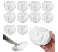 Shimmeroo 10 Pcs Universal Steam Mop Pads for Handheld Steam Cleaner Accessories Reusable Steams Mop Pads Compatible with Most Handheld Steamer(White)