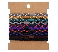 Shimmeroo 10Pcs Boho Hair Ties for Men and Women,Hair Tie Bracelet for Thick No Damage for Men, Women Long Hairs Buns Curly