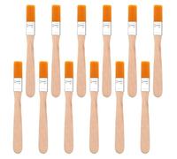 Shimmeroo 12PCS Small Paint Brushes, 5 Inch Width Soft Bristle Paint Brushes Set - Wood Handle Acrylic Painting Tools for Painting Wall Repair Fencing Edge Watercolor Keyboard Cleaning Touch Up