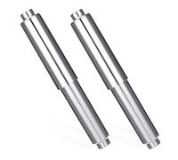 Shimmeroo 2Pcs Toilet Paper Holder Replacement, Plastic Spring Rod for Toilet Roll Holder, Bathroom Restroom Accessories, Telescopic Roller Stick, Silver