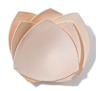 Shimmeroo 3 Pairs Bra Pads Inserts, Sewn Sports Bra Inserts Pads Push Up, Triangle Removable Bras Cups Insert Enhancers for Dresses Swimsuits Bikini