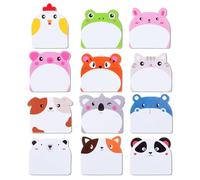 Shimmeroo 360 Sheets Cute Sticky Notes,Cartoon Animals Sticky Notes Kawaii Self-Adhesive Memo Pads Practical Stationery for Office School Students Journaling Writing Materials Key Marks