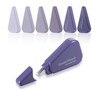 Shimmeroo 6Pcs Mini Convenient Correction Tape Instant Coverage No Drying Time Correction Tape for School Office Supplies Writing Stationery Supplies (Gradient Purple)