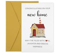 Shimmeroo New Home Card Congratulations,House Warming Card New Home Housewarming Gifts for Congratulations on Moving House Apartment