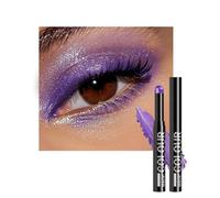 Shimmery Cream Eyeshadow Stick, Smooth and Glossy Eye Highlighter, Long-Lasting Waterproof Eyeshadow and Eyeliner (Dual-Use), Lightweight, Waterproof, Smudge-Proof, Easy and Quick Makeup Application