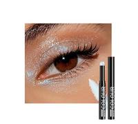 Shimmery Cream Eyeshadow Stick, Smooth and Glossy Eye Highlighter, Long-Lasting Waterproof Eyeshadow and Eyeliner (Dual-Use), Lightweight, Waterproof, Smudge-Proof, Easy and Quick Makeup Application