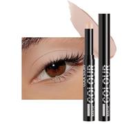 Shimmery Cream Eyeshadow Stick, Smooth and Glossy Eye Highlighter, Long-Lasting Waterproof Eyeshadow and Eyeliner (Dual-Use), Lightweight, Waterproof, Smudge-Proof, Easy and Quick Makeup Application