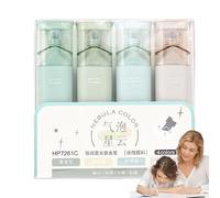 Shimmery Glitter Highlighters - 4 Colorful Flash Pens for Sparkling Notes | Smooth Glitter Marker Set for Journaling, Diary Decoration, Scrapbook Crafts, School Office Study, Writing, Art