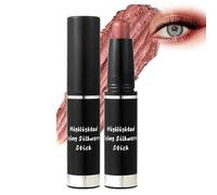 Shimmery Rose-Gold Eyeshadow Stick - High-Cream Eyeshadow & Eyeliner Pencil For Long-Lasting Glamorous Makeup, Waterproof Formula, Smudge-Proof Creamy Stick, Buildable Metallic, Easy