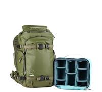 Shimoda Action X25 v2 Starter Kit, Outdoor Photography Adventure Backpack with Small Mirrorless Core Unit, Fits Mirrorless and DSLR Cameras, 14-inch Laptop Sleeve, Rain Cover Included, Army Green