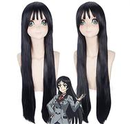 Shimoneta To Iu Gainen Ga Sonzai Shinai Taikutsu Na Sekai Sox Wigs Long Straight Kajo Ayame Cosplay Wig Black Party Wigs Pl-441