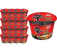 Shin Cup Noodles Big Bowl 114g (Pack 16) - Nong Shim Shin Instant Noodles Korean Style Traditional Spicy - Excellent for Snack and Soups
