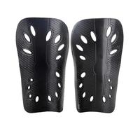 Shin Defender 1 Pair Football Shields Shin Guards Kits for Man Protective Gear Breathable Plastic Pads(Black,S)