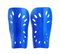 Shin Defender 1 Pair Football Shields Shin Guards Kits for Man Protective Gear Breathable Plastic Pads(Blue,L)