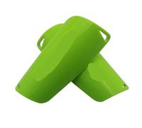 Shin Defender 1 Pair Soccer Shin Guard Shields Socks Pads Support Adult Legging Shinguards Football Leg Sleeves(Only Pads Green,M)