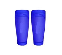 Shin Defender 1 Pair Sports Shin Pads Sleeves Breathable Football Holder Instep Socks Nylon Leg Guard(Blue,M)